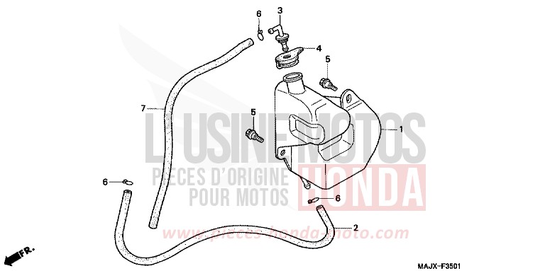 RESERVETANK (ST1100A) von Pan-European ABS CANDY WINE BERRY RED-U (R114) von 1999